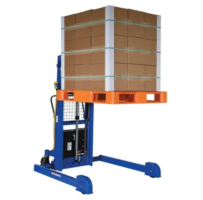 Vestil LL-PMPS-50-DC pallet stacker shown from an alternate angle