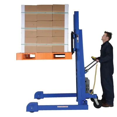 Vestil LL-PMPS-50-DC pallet stacker shown from an alternate angle