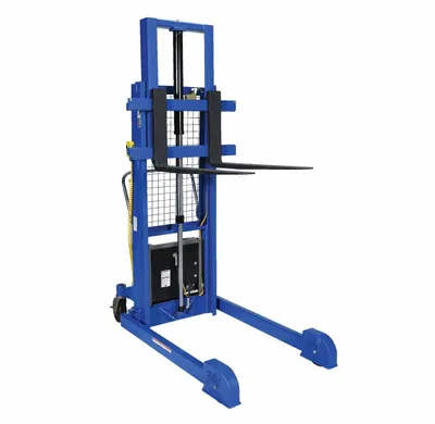Vestil LL-PMPS-50-DC pallet stacker shown from an alternate angle