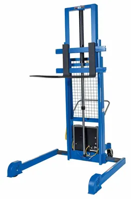Vestil LL-PMPS-60-AC pallet stacker shown from an alternate angle