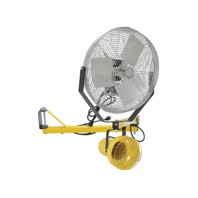 Vestil LL-SAI-40-FAN Steel Incandescent Double Arm Strut with Fan