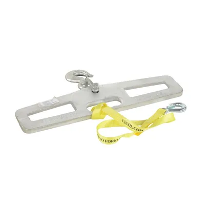 Vestil LM-HP4-R Steel Fork Truck Hook Plate Rigid