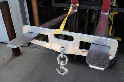Vestil LM-HP4-S forklift attachment shown from an alternate angle
