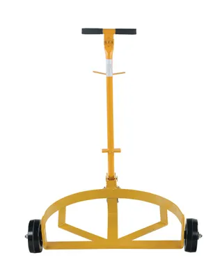 Vestil LO-DC-PH Steel Low Profile Drum Dolly with Phenolic Casters
