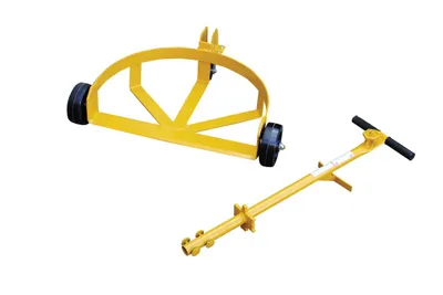 Vestil LO-DC-PH Steel Low Profile Drum Dolly with Phenolic Casters