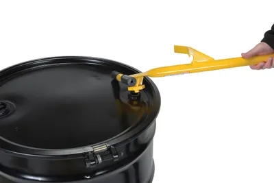 Vestil LO-DC-PU Steel Low Profile Drum Dolly with Poly On Steel Casters
