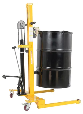 Vestil LPDT drum handling equipment shown from an alternate angle