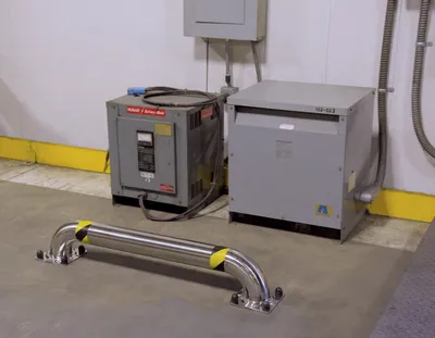 Vestil LPRO-SS-48-9-4 warehouse equipment shown from an alternate angle