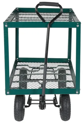 Vestil LSC-2448-SC Steel Landscape Cart with Two Shelf
