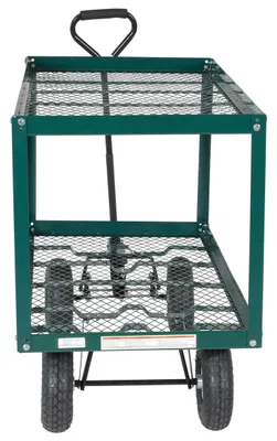 Vestil LSC-2448-SC Steel Landscape Cart with Two Shelf