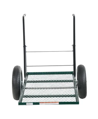 Vestil LSC-2448-TC Steel Landscape Cart with Low Profile Tilt