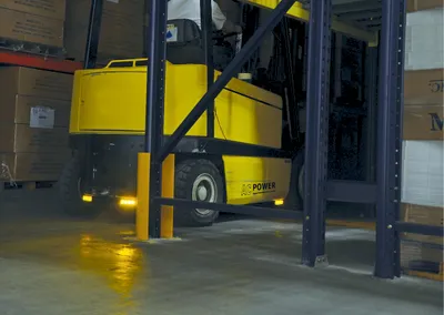 Vestil LT-LIGHT-4 forklift attachment shown from an alternate angle
