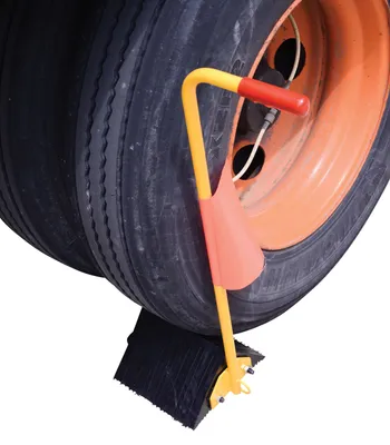 Vestil LWC-14M-ERGO-FL wheel chock shown from an alternate angle