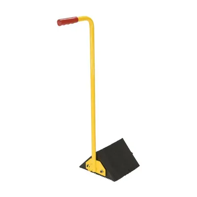 Vestil LWC-14M-ERGO Laminated Rubber Wheel Chock with Ergonomic Handle