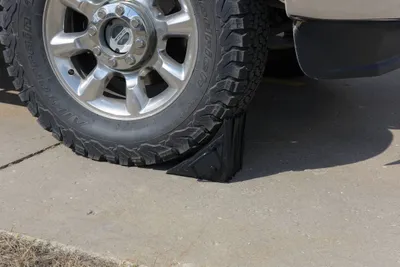 Vestil LWC-15 wheel chock shown from an alternate angle