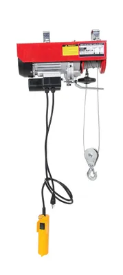 Vestil MINI-4 wire rope hoist shown from an alternate angle