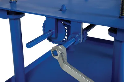 Vestil MT-2436-LP lift table shown from an alternate angle