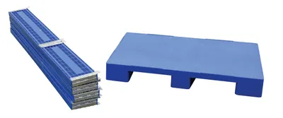 Vestil MULTI-C bulk plastic container shown from an alternate angle