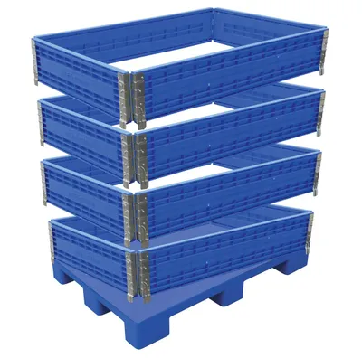 Vestil MULTI-C bulk plastic container shown from an alternate angle