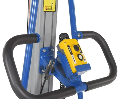 Vestil MWP-330-DC roll lifters and transporter shown from an alternate angle