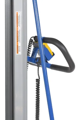 Vestil MWP-330-DC roll lifters and transporter shown from an alternate angle