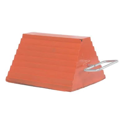 Vestil ORWC-8-HDL Molded Rubber Wheel Chock with Handle