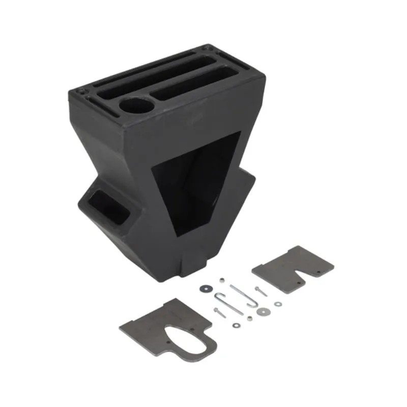 Vestil P-CADDY-BK-CWN Black Recycled Plastic Crown Pallet Jack Caddy