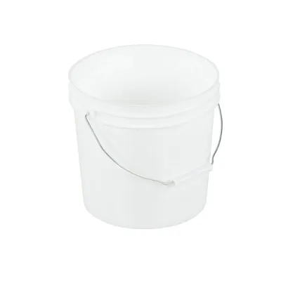 Vestil PAIL-35-PWS High Density Polyethylene Open Head Pail with Steel Handle 3-1/2 Gallon White