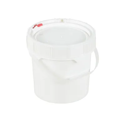 Vestil PAIL-SCR-35-W High Density Polyethylene Screw Top Pail and Lid 3-1/2 Gallon