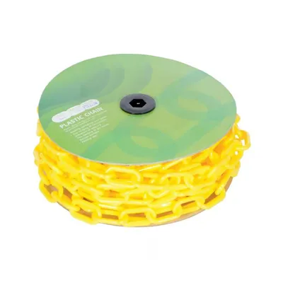 Vestil PCB-Y-CN Yellow Plastic Chain Barricade