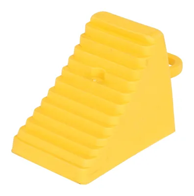 Vestil PEWC-7-YL Polyethylene Wheel Chock 1