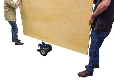 Vestil PLDL-HD-4-10PN Steel Heavy Duty Adjustable Panel Dolly Pneumatic Wheels