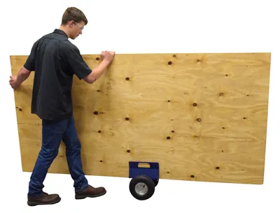 Vestil PLDL-HD-4-10PN Steel Heavy Duty Adjustable Panel Dolly Pneumatic Wheels