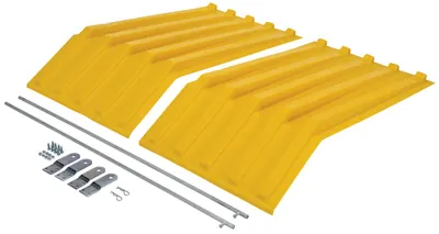 Vestil PLID-H-100-YL Polyethylene Heavy Duty H Style Hopper Lid