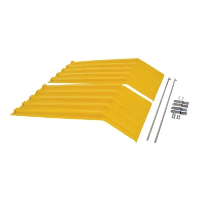 Vestil PLID-H-100-YL Polyethylene Heavy Duty H Style Hopper Lid