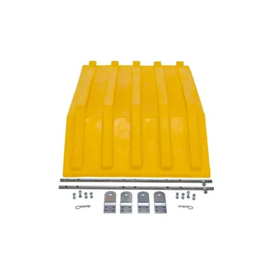 Vestil PLID-H-50-YL Polyethylene Heavy Duty H Style Hopper Lid