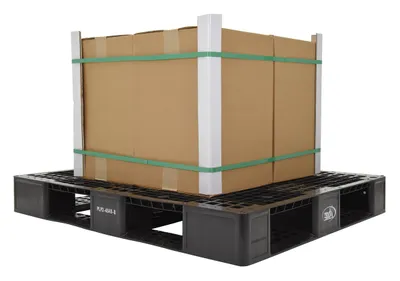 Vestil PLP2-4840-BLACK plastic pallet shown from an alternate angle