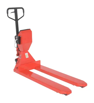 Vestil PM-2048-SCL-LP-PT pallet jack shown from an alternate angle