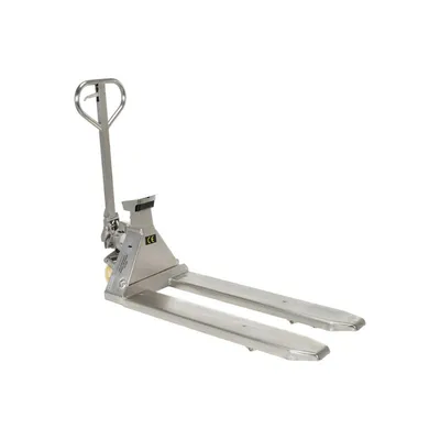 Vestil PM-2048-SCL-LP-SS Stainless Steel Low Profile Pallet Truck with Scale