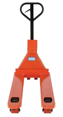 Vestil PM-2146-TL-SCL-LP pallet jack shown from an alternate angle
