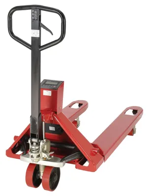 Vestil PM-2746-TL-SCL-LP pallet jack shown from an alternate angle