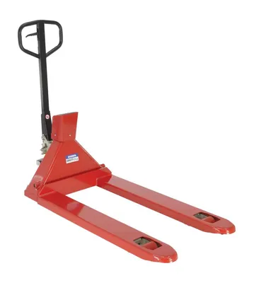 Vestil PM-2746-TL-SCL-LP pallet jack shown from an alternate angle