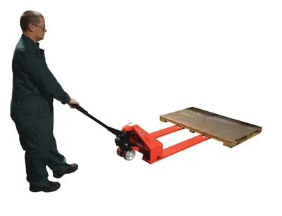 Vestil PM2-2744-SLP pallet jack shown from an alternate angle