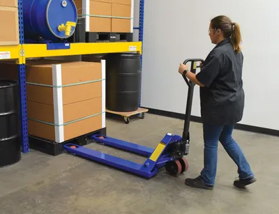 Vestil PM4-2748 pallet jack shown from an alternate angle