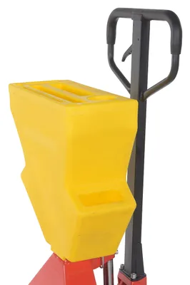 Vestil PM4-2796-UP-001 pallet jack shown from an alternate angle