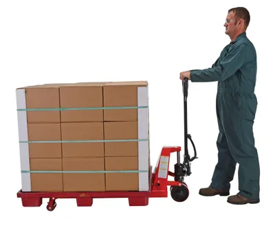 Vestil PM5-2748-FP Wheel Nose Pallet Truck with Foot Pedal