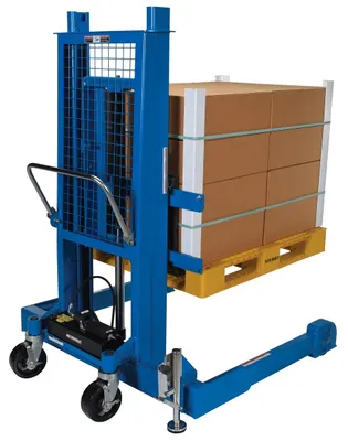 Vestil PMPS-50-AIR pallet stacker shown from an alternate angle