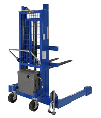 Vestil PMPS-50-DC pallet stacker shown from an alternate angle