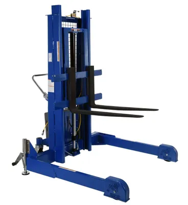 Vestil PMPS-50-DC pallet stacker shown from an alternate angle