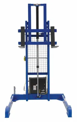Vestil PMPS-60-DC pallet stacker shown from an alternate angle